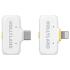 Hollyland LARK A1 Combo Wireless Microphone for iPhone, Android, Pure Sound, 3-Level Intelligent Noise Cancellation, Magnetic Mini Microphone for Vlogging, YouTube, Podcast, White